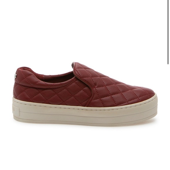 J/SLIDES Shoes - NWT J/SLIDES HARLEE Red Leather Slip-on Sneaker